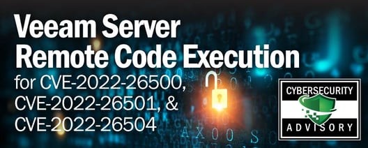Veeam Server RCE Cybersecurity Advisory